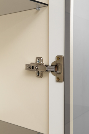 Шкаф навесной Марион 16.334 слоновая кость С341 PE, слоновая кость 6898 ПВХ (собирается на любую сторону)